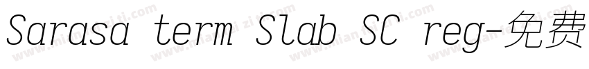 Sarasa term Slab SC reg字体转换